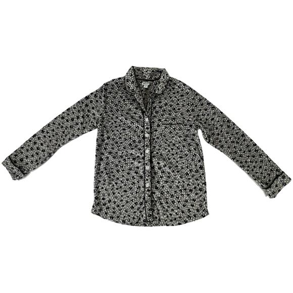 DKNY Womens Leopard Spot Pajama Set Size Small Fleece Drawstring Waist - Picture 6 of 14